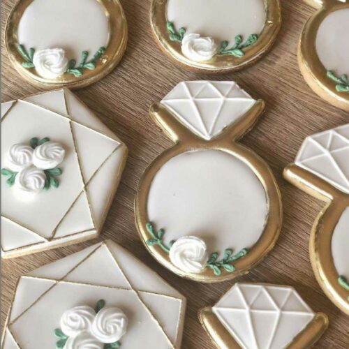 Biscuits décorés mariage
