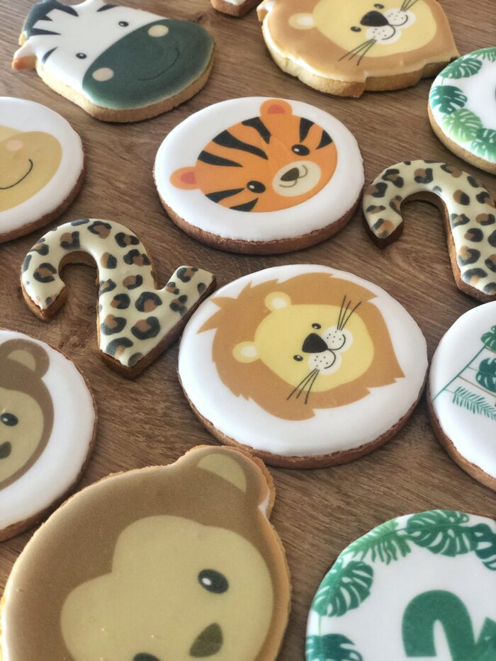 Biscuits décorés jungle