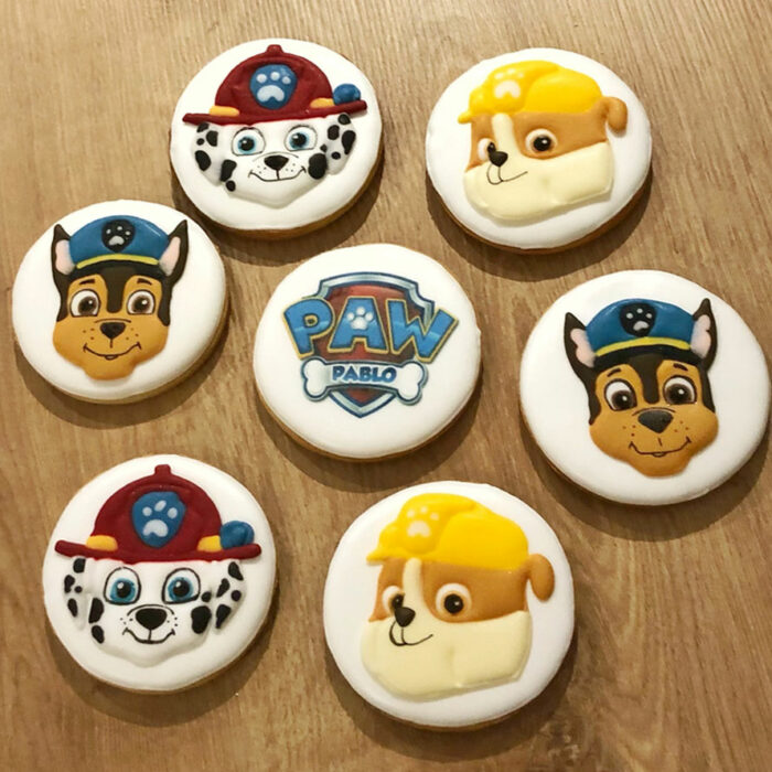 biscuits décorés Pat patrouille
