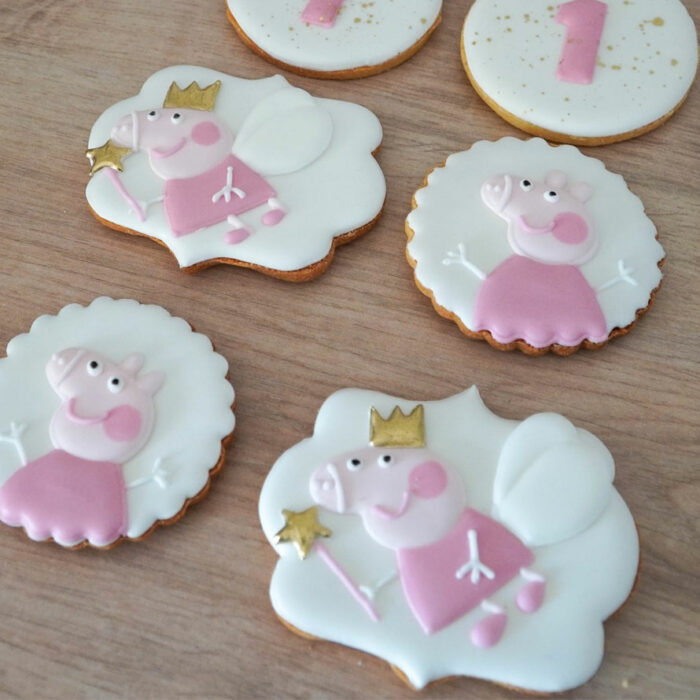 biscuits décorés Peppa Pig